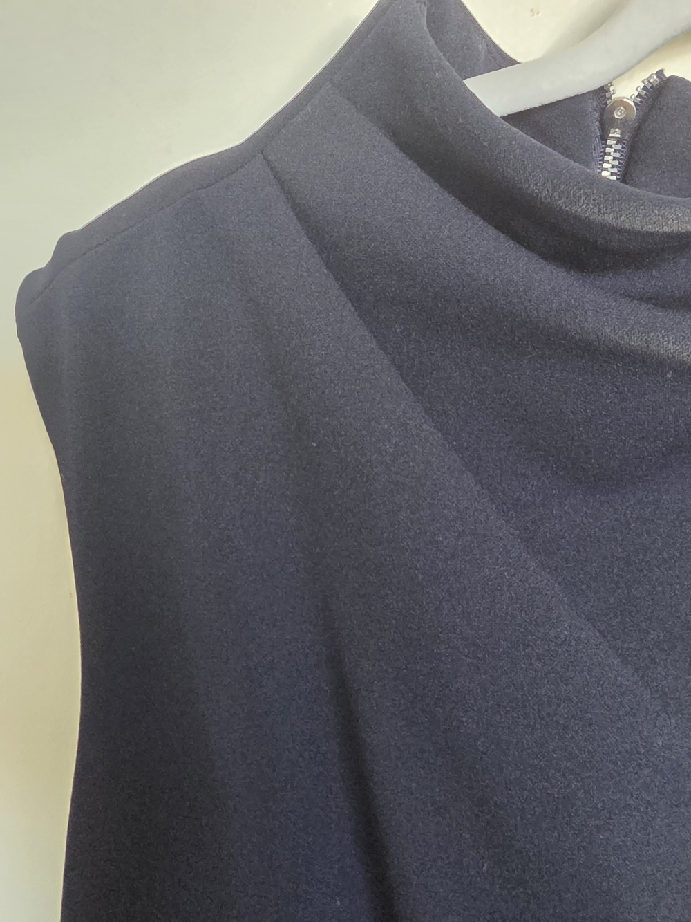 Maggy London Sleeveless Navy Draped Women's Dress